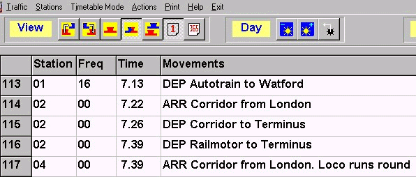 The Timetable